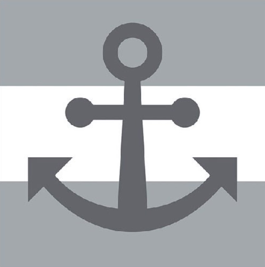 Anchor Away grey | servetten